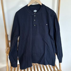 Dickies heavyweight long sleeve henly shirt.